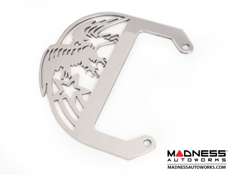 smart fortwo Custom License Plate Frame American Eagle Polished